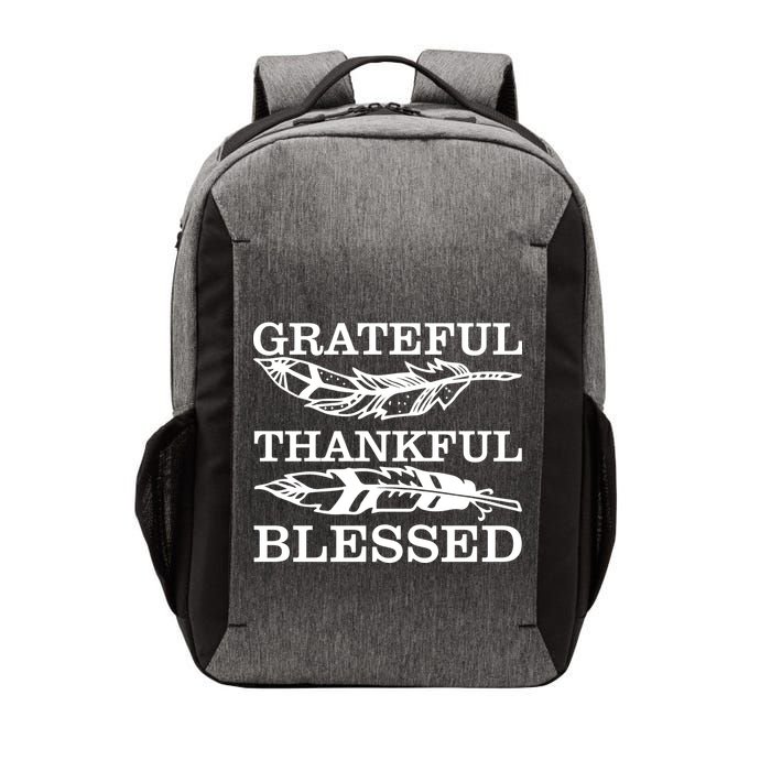 Grateful Thankful And Blessed Vector Backpack