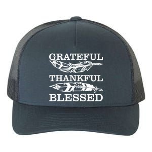 Grateful Thankful And Blessed Yupoong Adult 5-Panel Trucker Hat