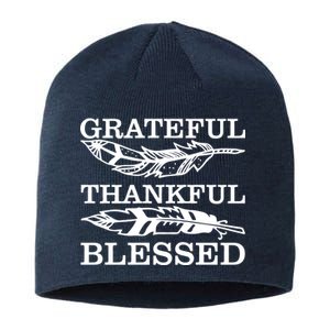 Grateful Thankful And Blessed Sustainable Beanie