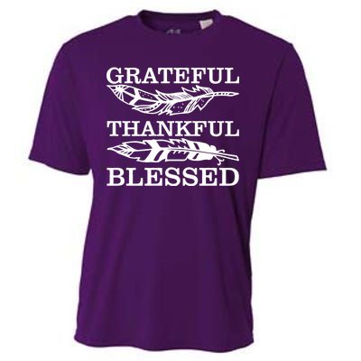 Grateful Thankful And Blessed Cooling Performance Crew T-Shirt