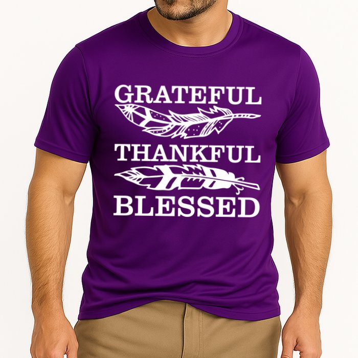 Grateful Thankful And Blessed Performance Shirt