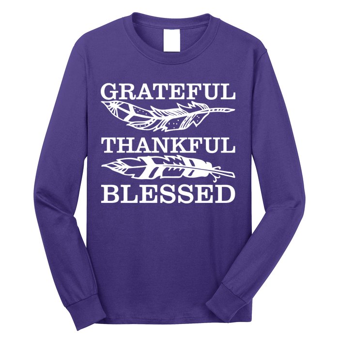 Grateful Thankful And Blessed Long Sleeve Shirt