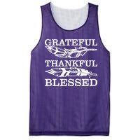 Grateful Thankful And Blessed Mesh Reversible Basketball Jersey Tank