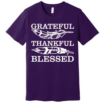 Grateful Thankful And Blessed Premium T-Shirt