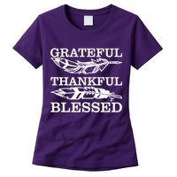 Grateful Thankful And Blessed Womens T-Shirt