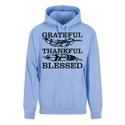 Grateful Thankful And Blessed Unisex Surf Hoodie