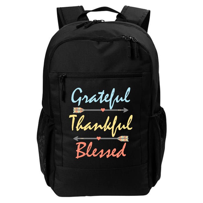 Grateful Thankful Blessed Colorful Thanksgiving Backpack