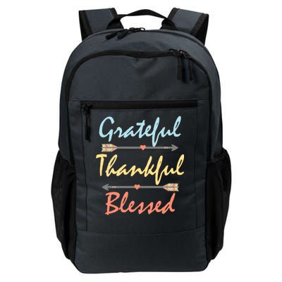 Grateful Thankful Blessed Colorful Thanksgiving Daily Commute Backpack