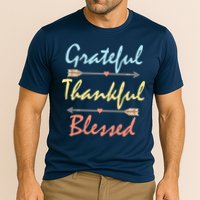 Grateful Thankful Blessed Colorful Thanksgiving Performance Shirt