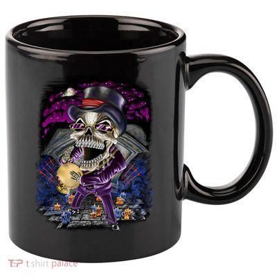 Graveyard Death Skull 11oz C Handle Ceramic Mug