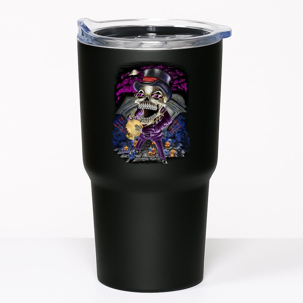 Graveyard Death Skull Tumbler