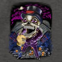 Graveyard Death Skull Vector Backpack
