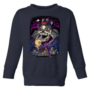 Graveyard Death Skull Toddler Sweatshirt