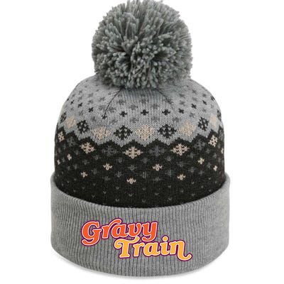 Gravy Train Retro Thanksgiving The Baniff Cuffed Pom Beanie