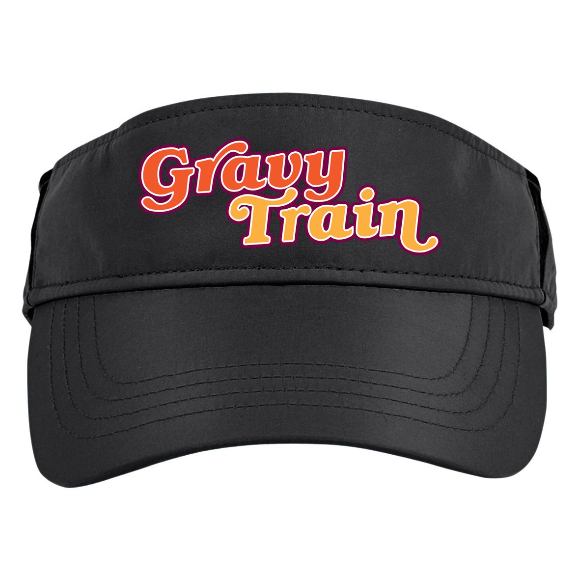 Gravy Train Retro Thanksgiving Adult Drive Performance Visor