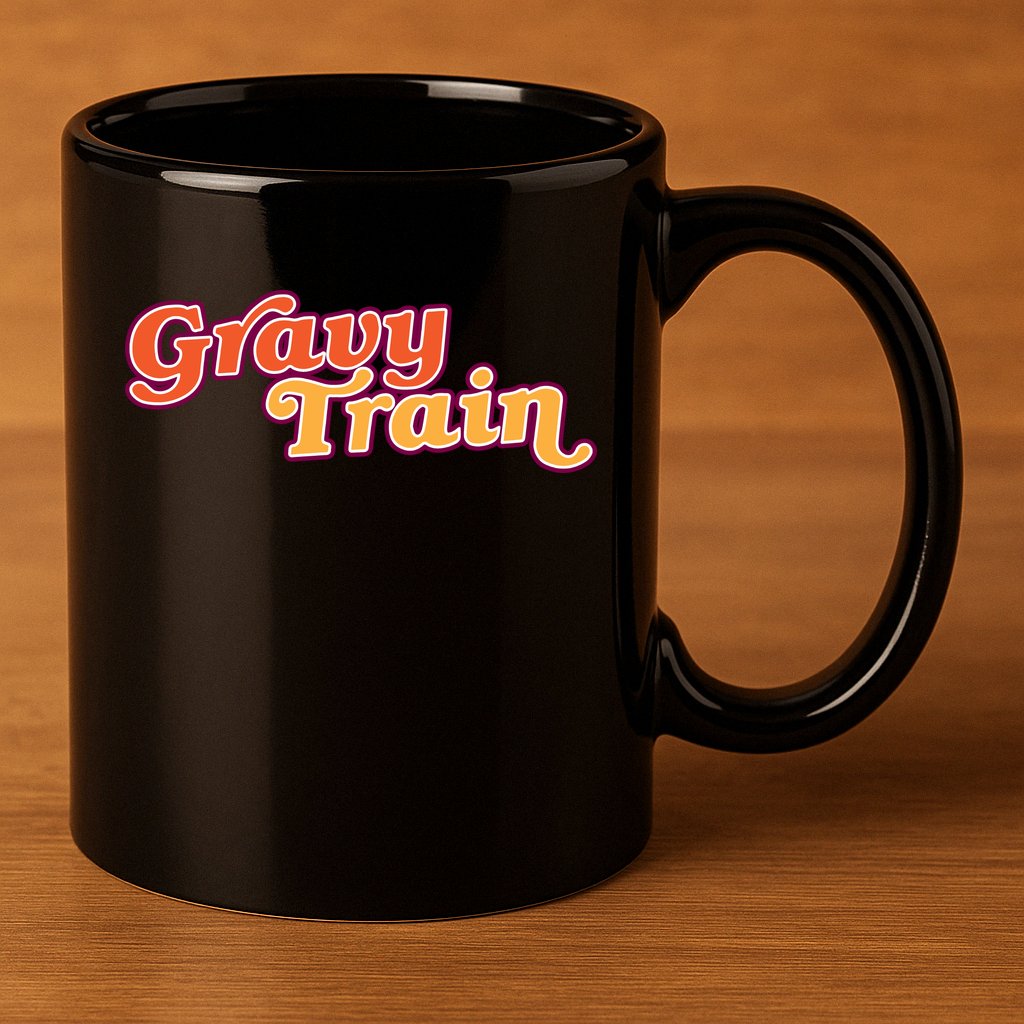 Gravy Train Retro Thanksgiving 11oz C Handle Ceramic Mug