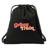 Gravy Train Retro Thanksgiving Drawstring Bag