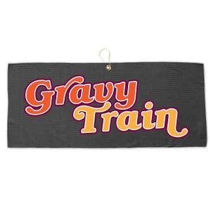 Gravy Train Retro Thanksgiving Large Microfiber Waffle Golf Towel