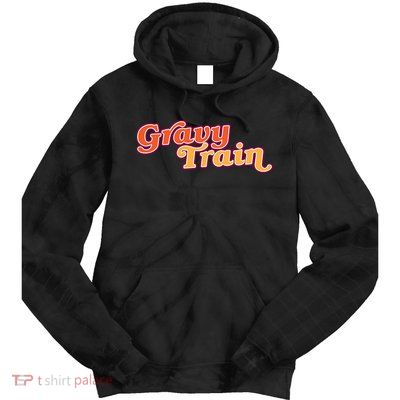 Gravy Train Retro Thanksgiving Tie Dye Hoodie