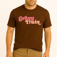 Gravy Train Retro Thanksgiving Cooling Performance Crew T-Shirt
