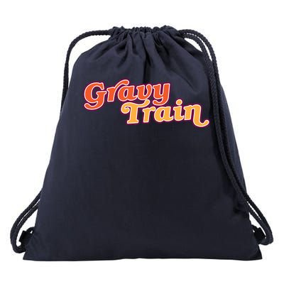 Gravy Train Retro Thanksgiving Drawstring Bag