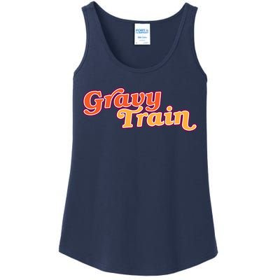 Gravy Train Retro Thanksgiving Ladies Essential Tank