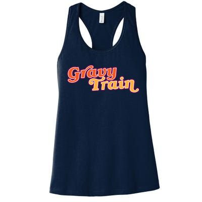 Gravy Train Retro Thanksgiving Women's Racerback Tank