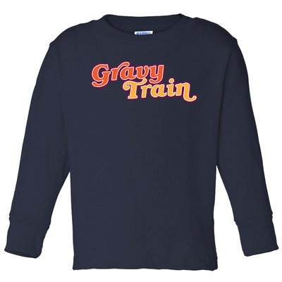 Gravy Train Retro Thanksgiving Toddler Long Sleeve Shirt