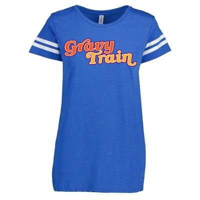 Gravy Train Retro Thanksgiving Enza Ladies Jersey Football T-Shirt