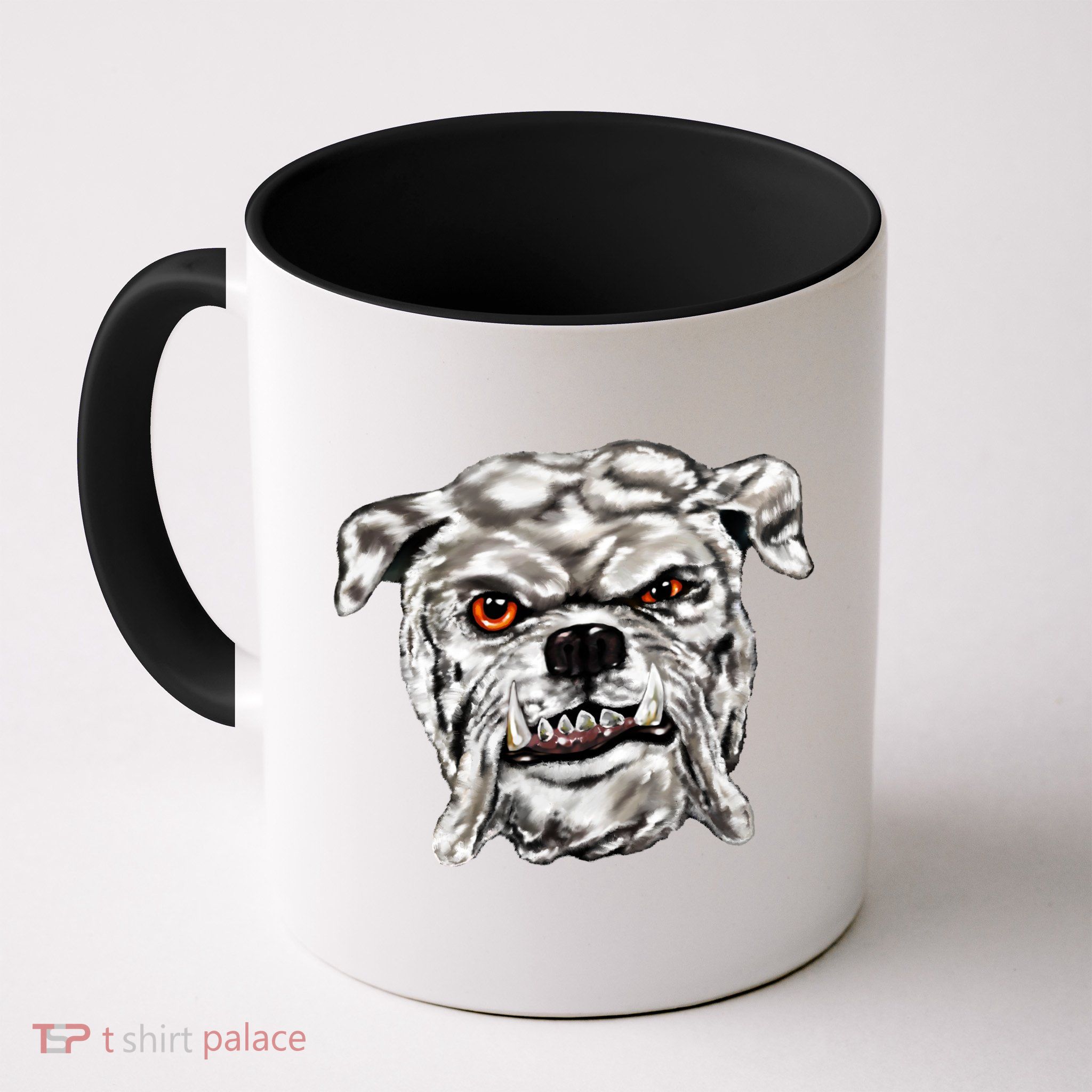 Gray Bulldog Mug