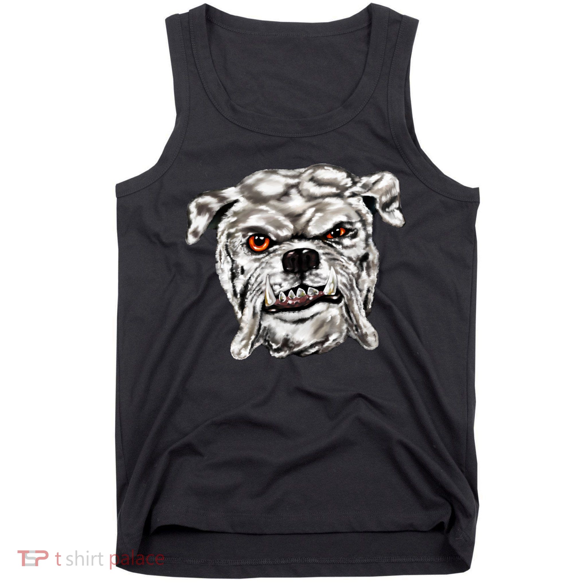 Gray Bulldog Tank Top