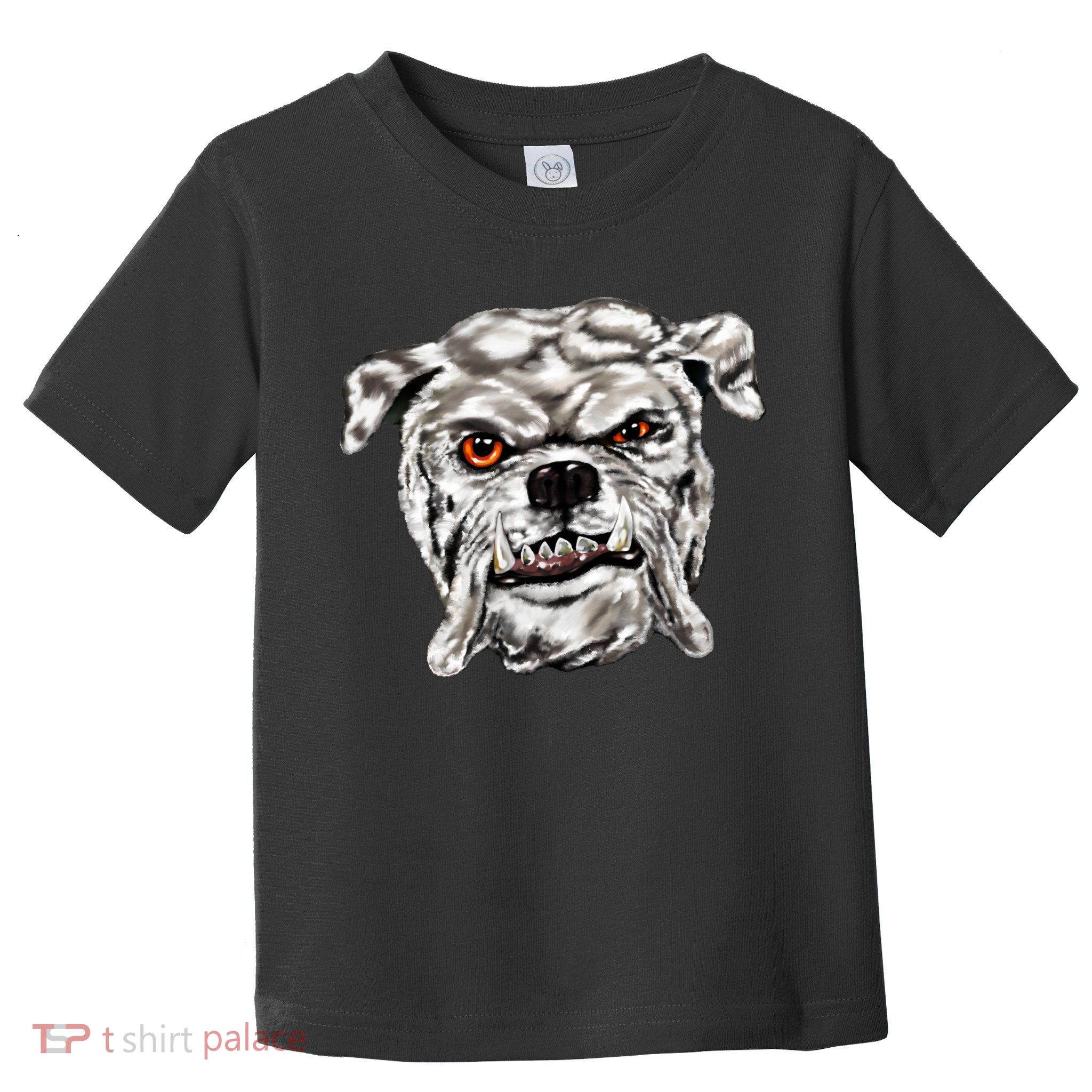 Gray Bulldog Toddler T-Shirt