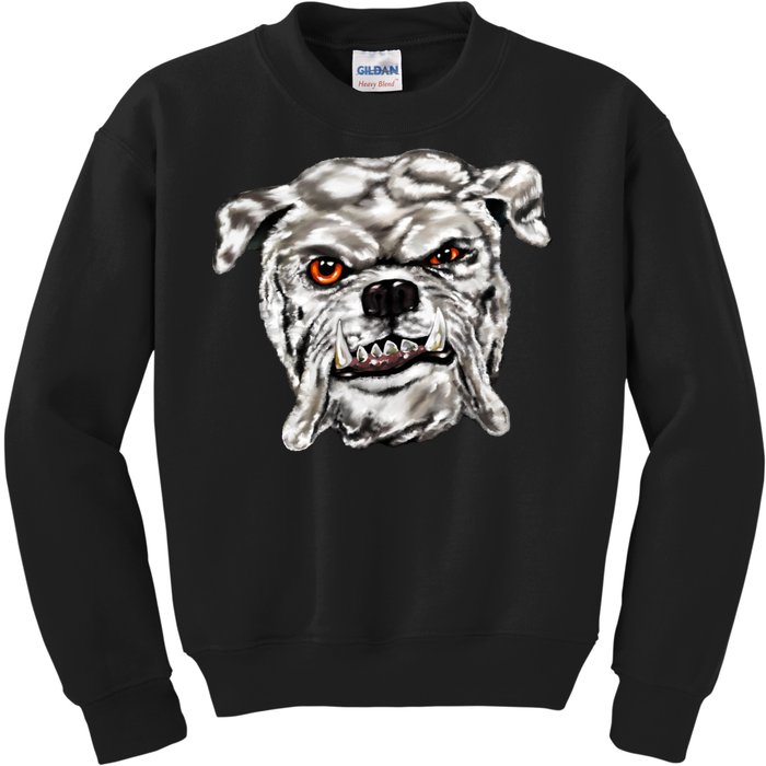 Gray Bulldog Kids Sweatshirt