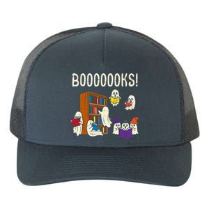 Ghosts Reading Books Teacher Halloween Librarian Boooks Meaningful Gift Yupoong Adult 5-Panel Trucker Hat