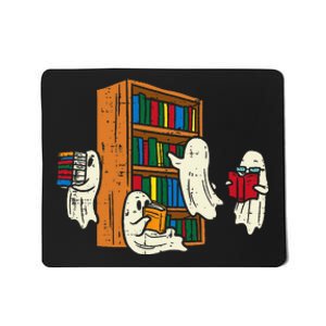 Ghosts Reading Books Teacher Halloween Librarian Boooks Mousepad