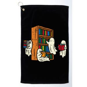 Ghosts Reading Books Teacher Halloween Librarian Boooks Platinum Collection Golf Towel