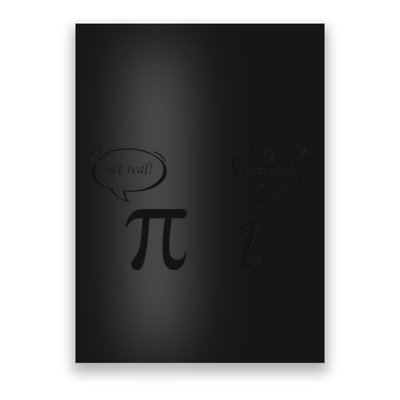 Get Real Be Rational Funny Pi Day Math Teacher Geek .Png Poster