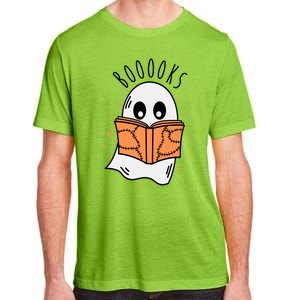 Ghost Reading Books Halloween Adult ChromaSoft Performance T-Shirt