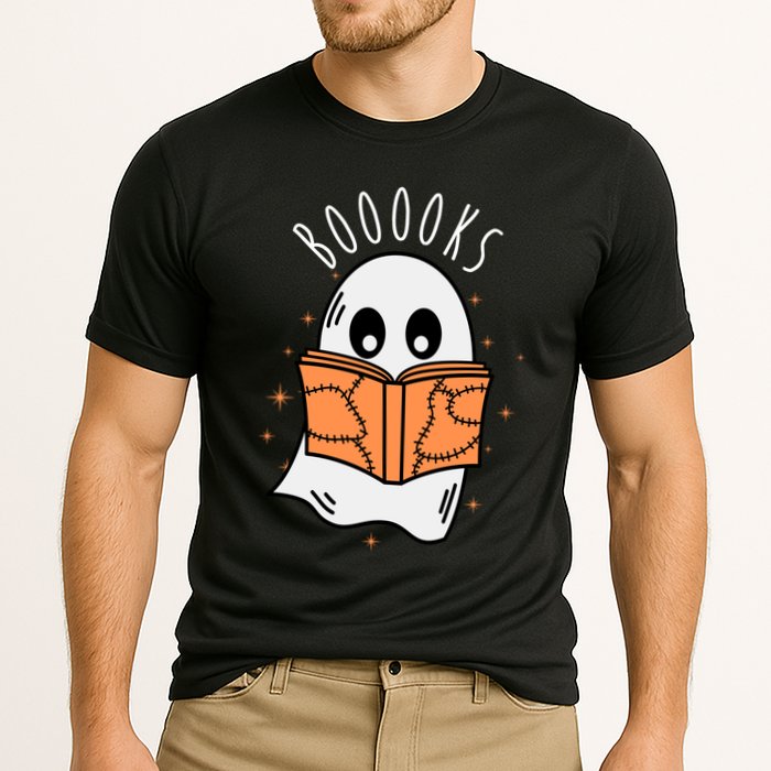 Ghost Reading Books Halloween Performance Shirt