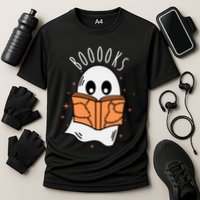 Ghost Reading Books Halloween Performance Shirt