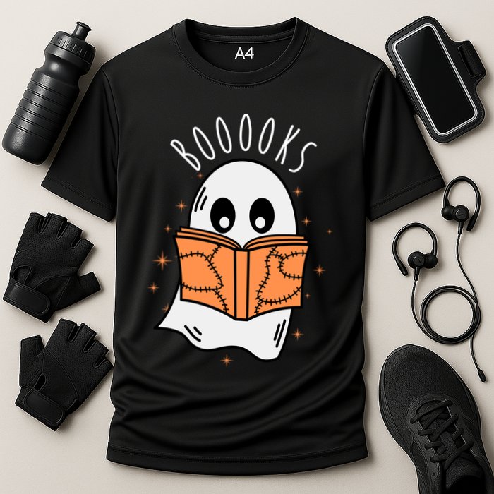 Ghost Reading Books Halloween Performance Shirt