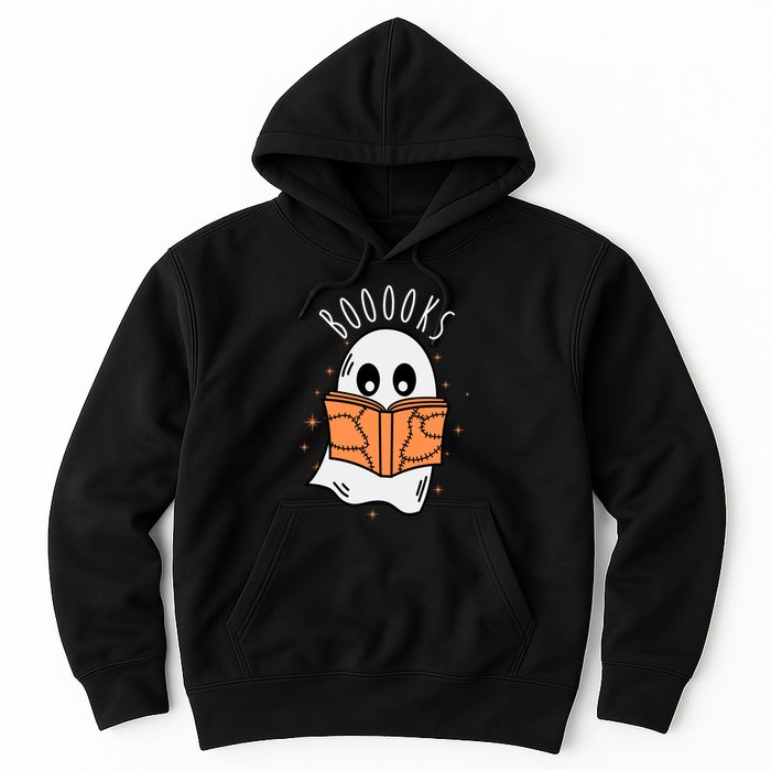 Ghost Reading Books Halloween Hoodie