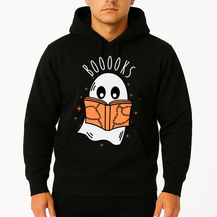 Ghost Reading Books Halloween Hoodie
