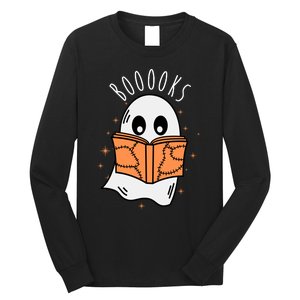 Ghost Reading Books Halloween Long Sleeve Shirt