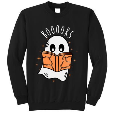 Ghost Reading Books Halloween Sweatshirt