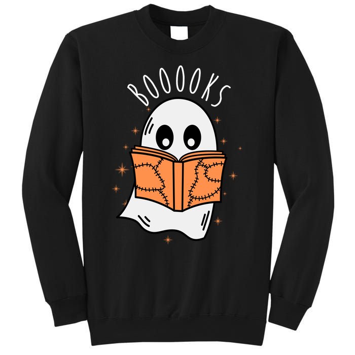 Ghost Reading Books Halloween Sweatshirt