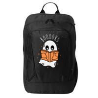 Ghost Reading Books Halloween City Backpack