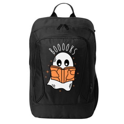 Ghost Reading Books Halloween City Backpack