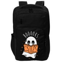 Ghost Reading Books Halloween Impact Tech Backpack