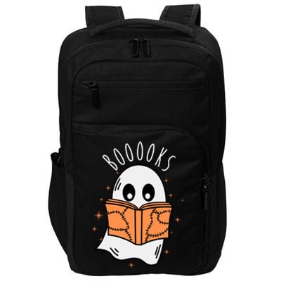 Ghost Reading Books Halloween Impact Tech Backpack